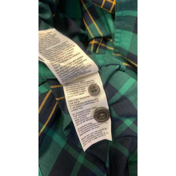 The North Face Men's 2XL Hayden Pass Long Sleeve Plaid Shirt, Green - Picture 7 of 7
